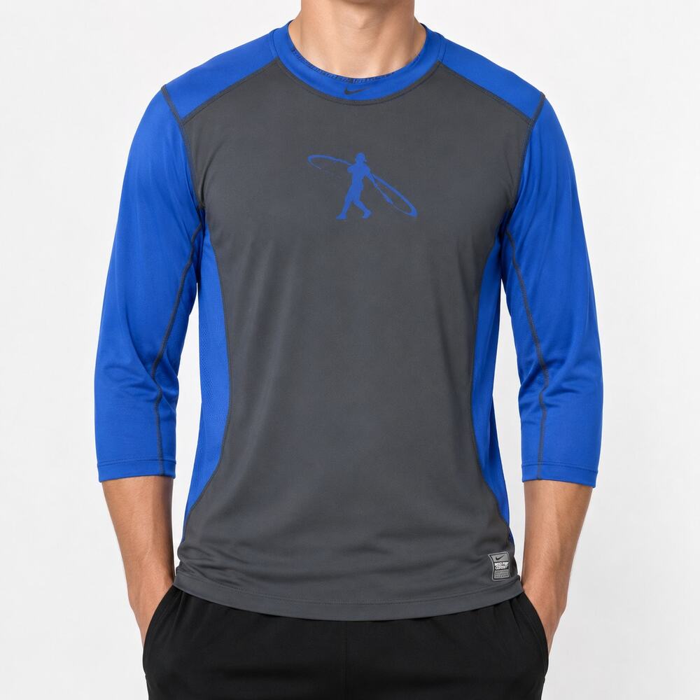Nike Dri-Fit Pro Combat Swingman Ken Griffey Jr Shirt Mens Large Raglan Sleeve